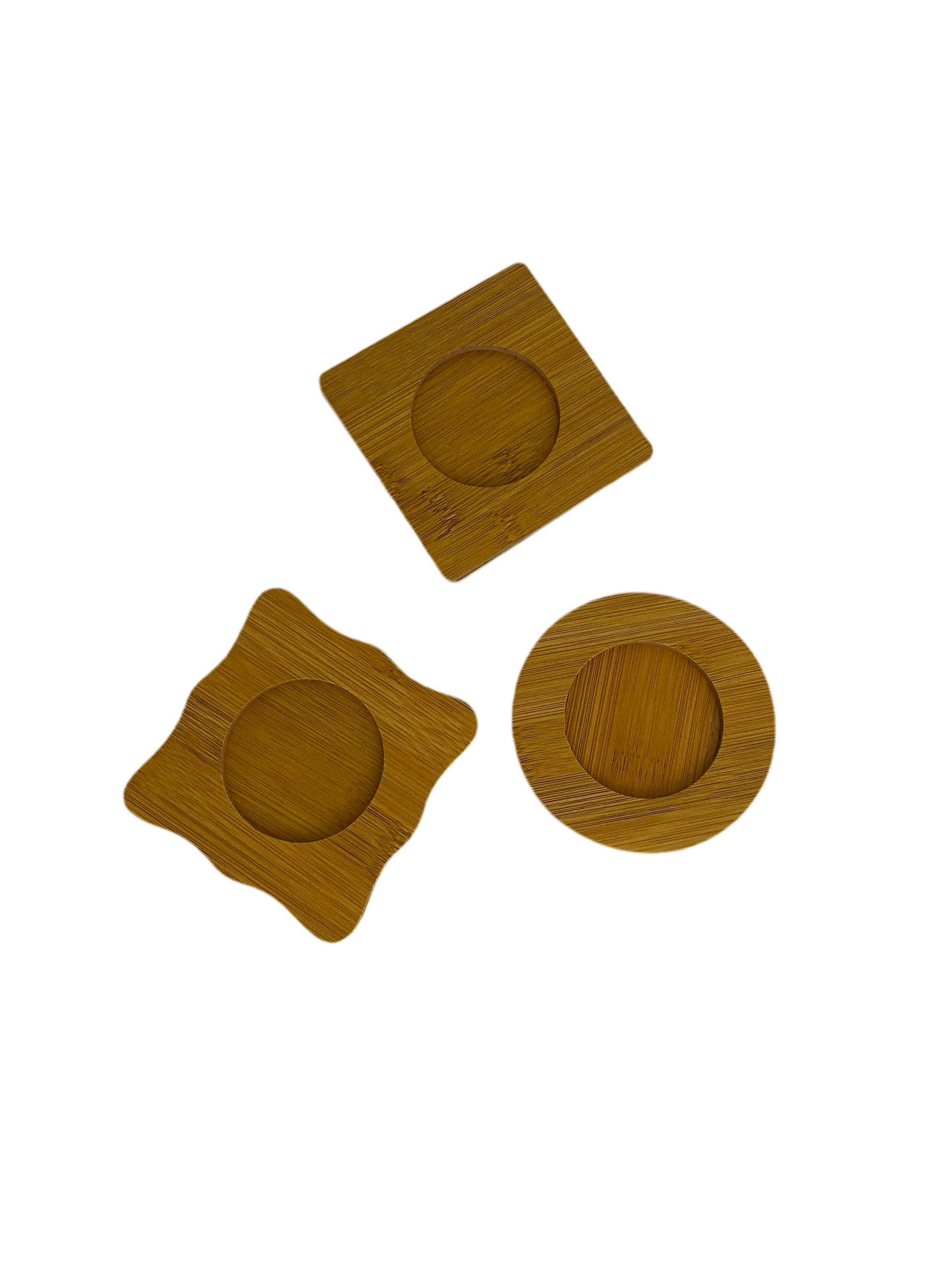 6 PCs Cup Bamboo Coaster Set