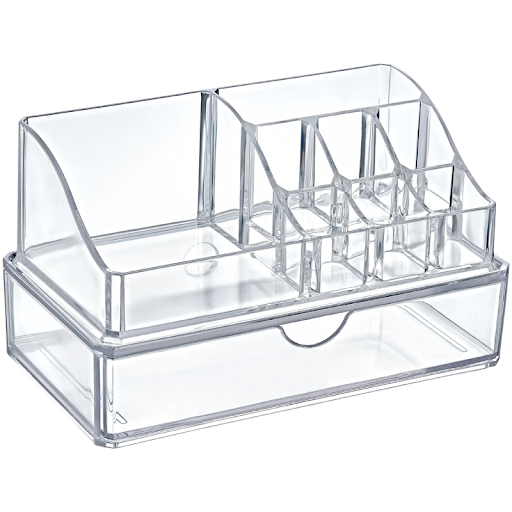 Plexi Makeup Box with Drawer