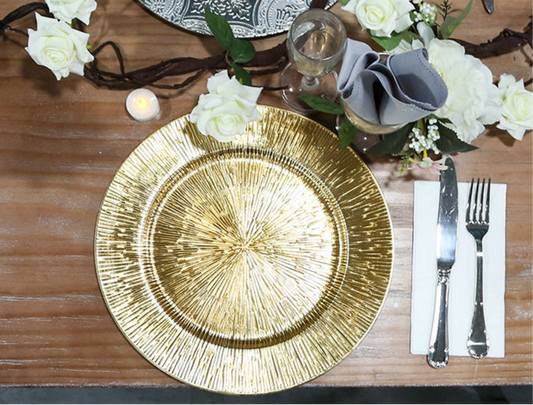 Plastic Golden Plate