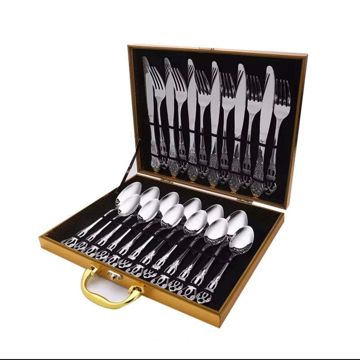 Silver Cutlery Set 24pcs