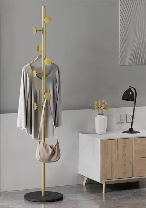 Iron and Marble Clothes Rack