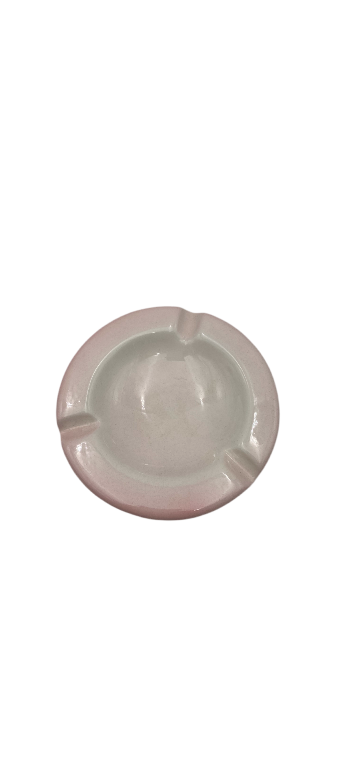 Ceramic pink ashtray