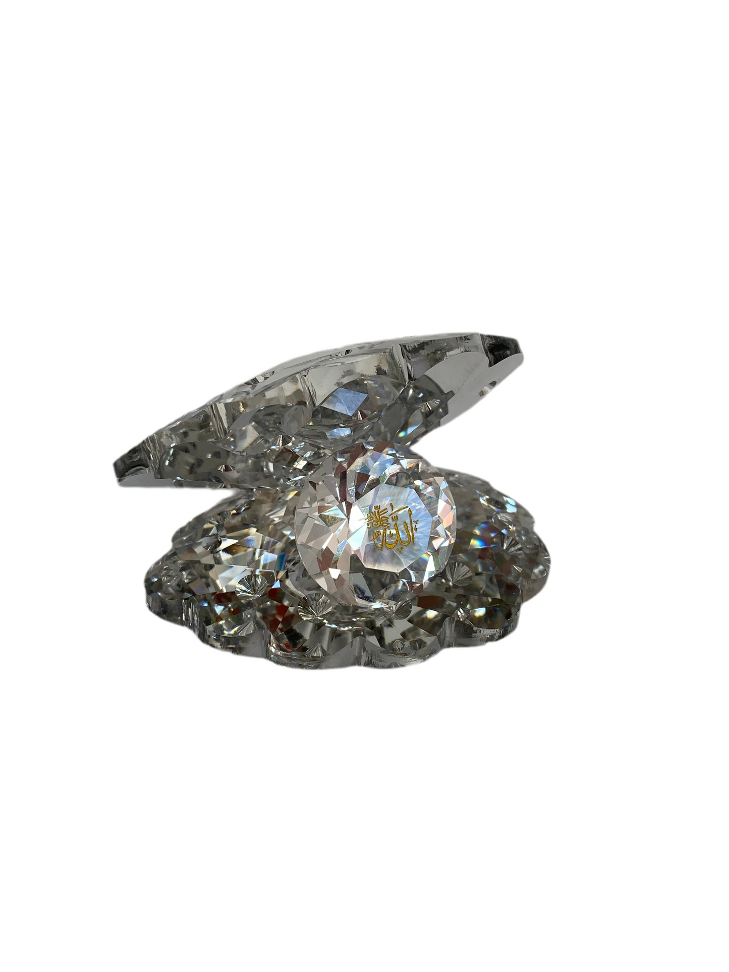 Crystal Shell With Diamond - Islamic Decoration