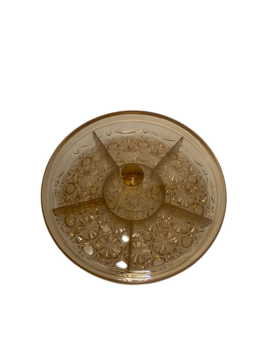 Multi-Function Rounded Gold Acrylic Candy Box