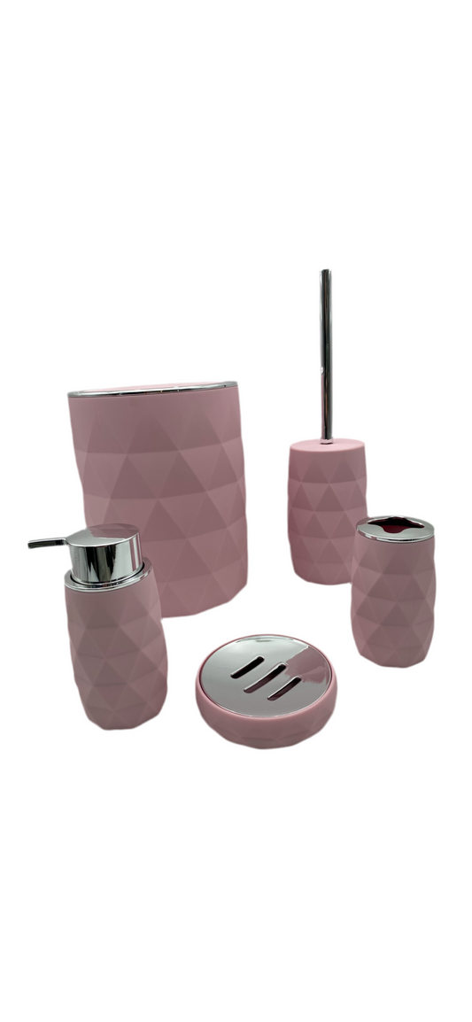 Diamond 5 pieces Toilet Set
