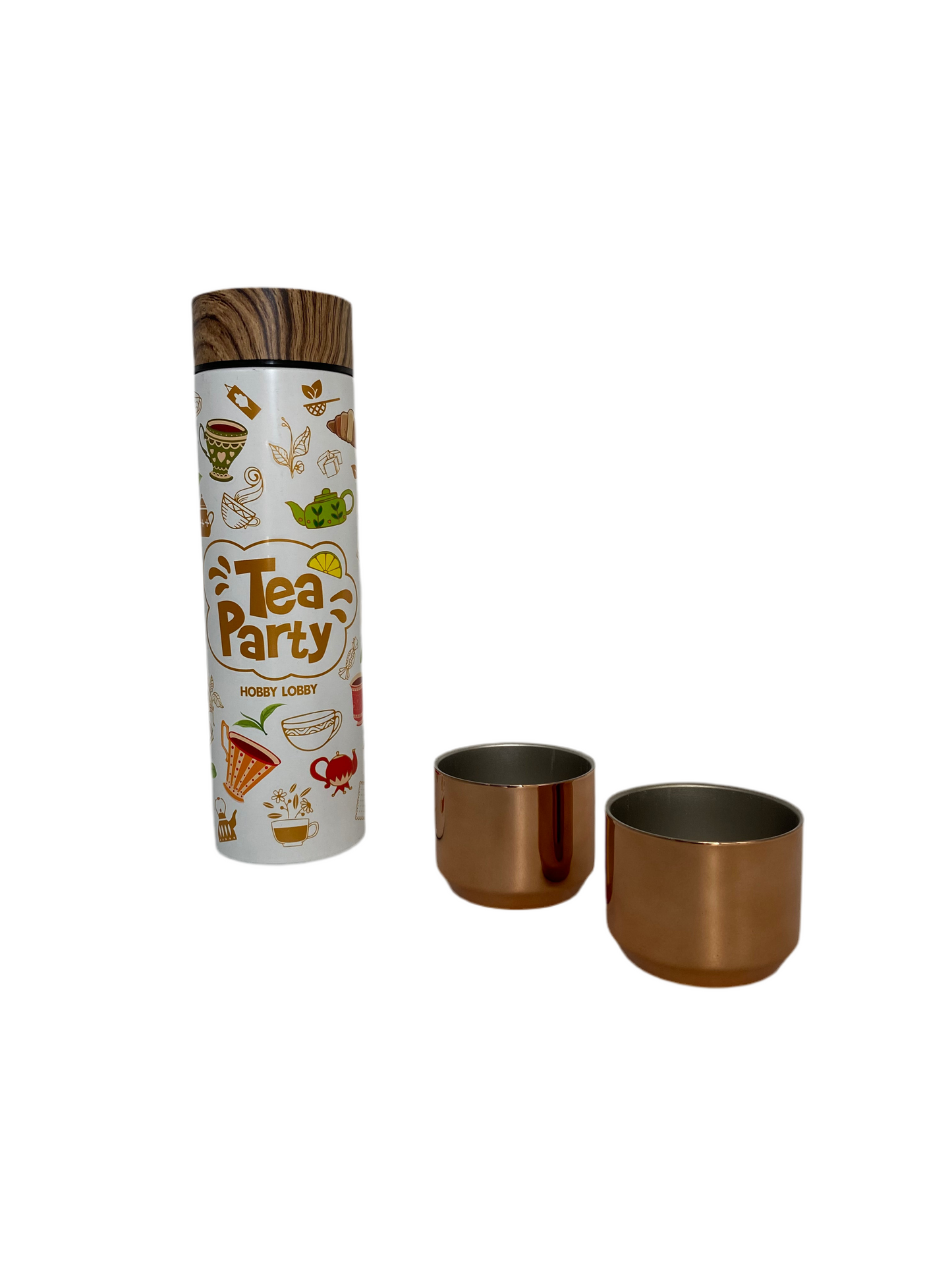 3 PCs Stainless Steel Vacuum Flask With Cups Set
