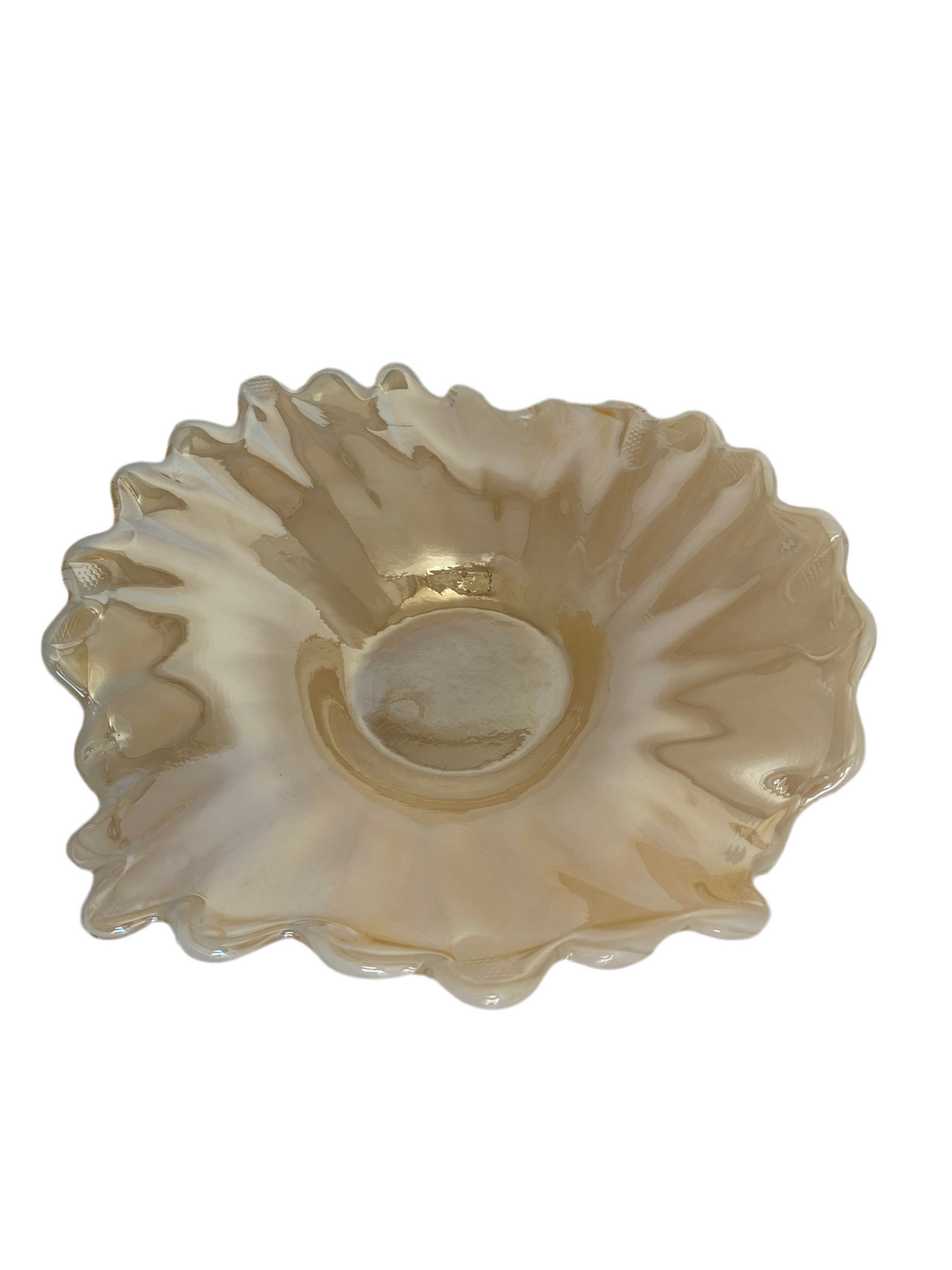 42 Cm White Honey Daisy Shape Bowl