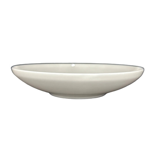 Deep plain white plate 21cm