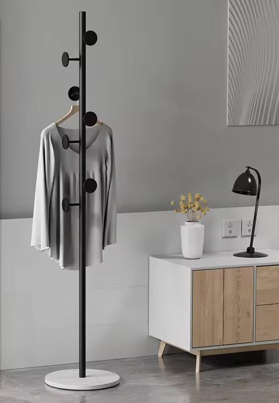 Iron and Marble Clothes Rack