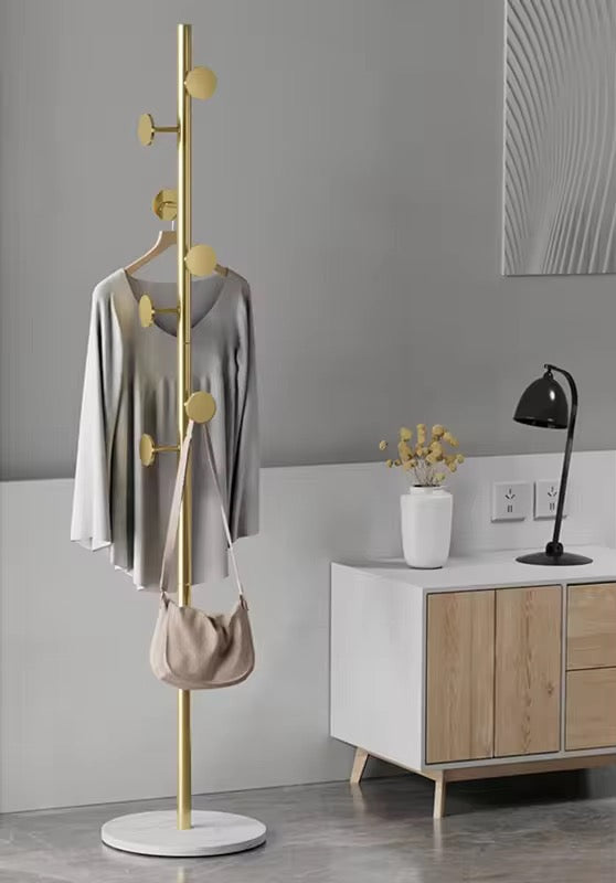 Iron and Marble Clothes Rack