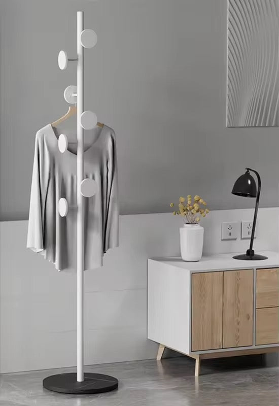 Iron and Marble Clothes Rack