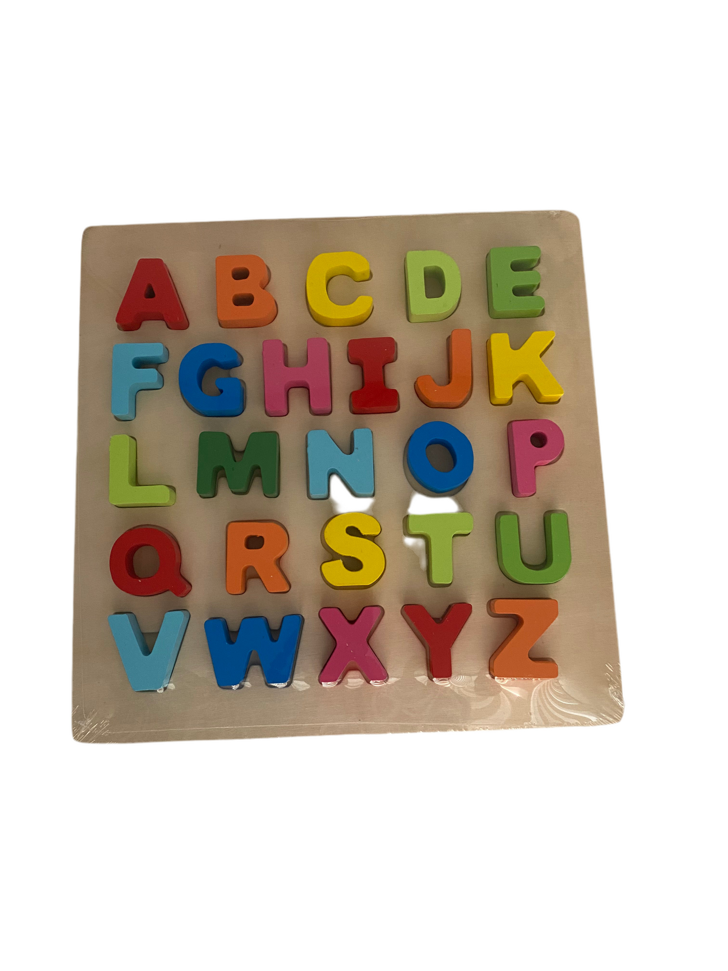 Wooden Multicolor Numbers/Letters Board