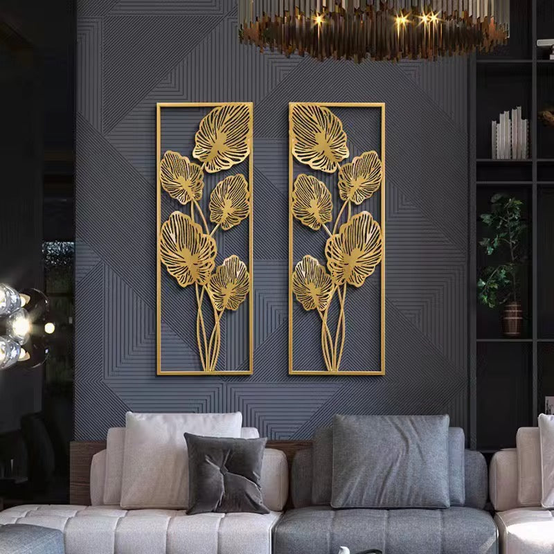 Gold Metal Wall Decoration Set