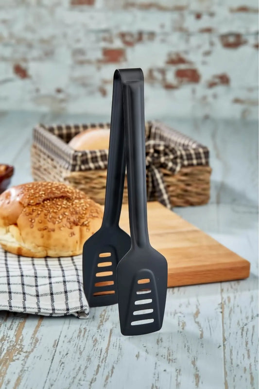Stainless steel food tongs