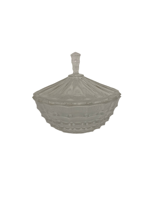 Cristal Transparent Candy Bowl With Lid