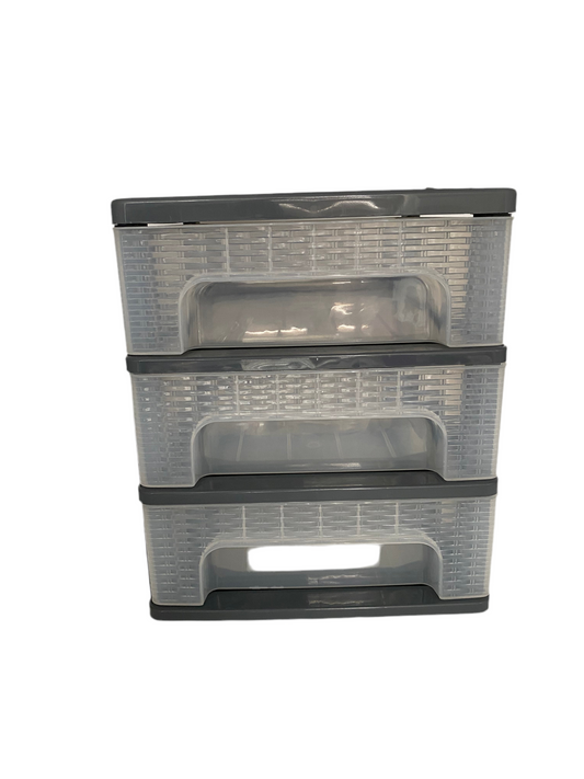 3 Drawers  Plastic Organizer Rack