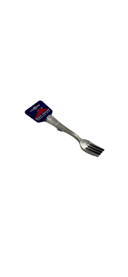 Style house, stainless steel dessert forks x 6