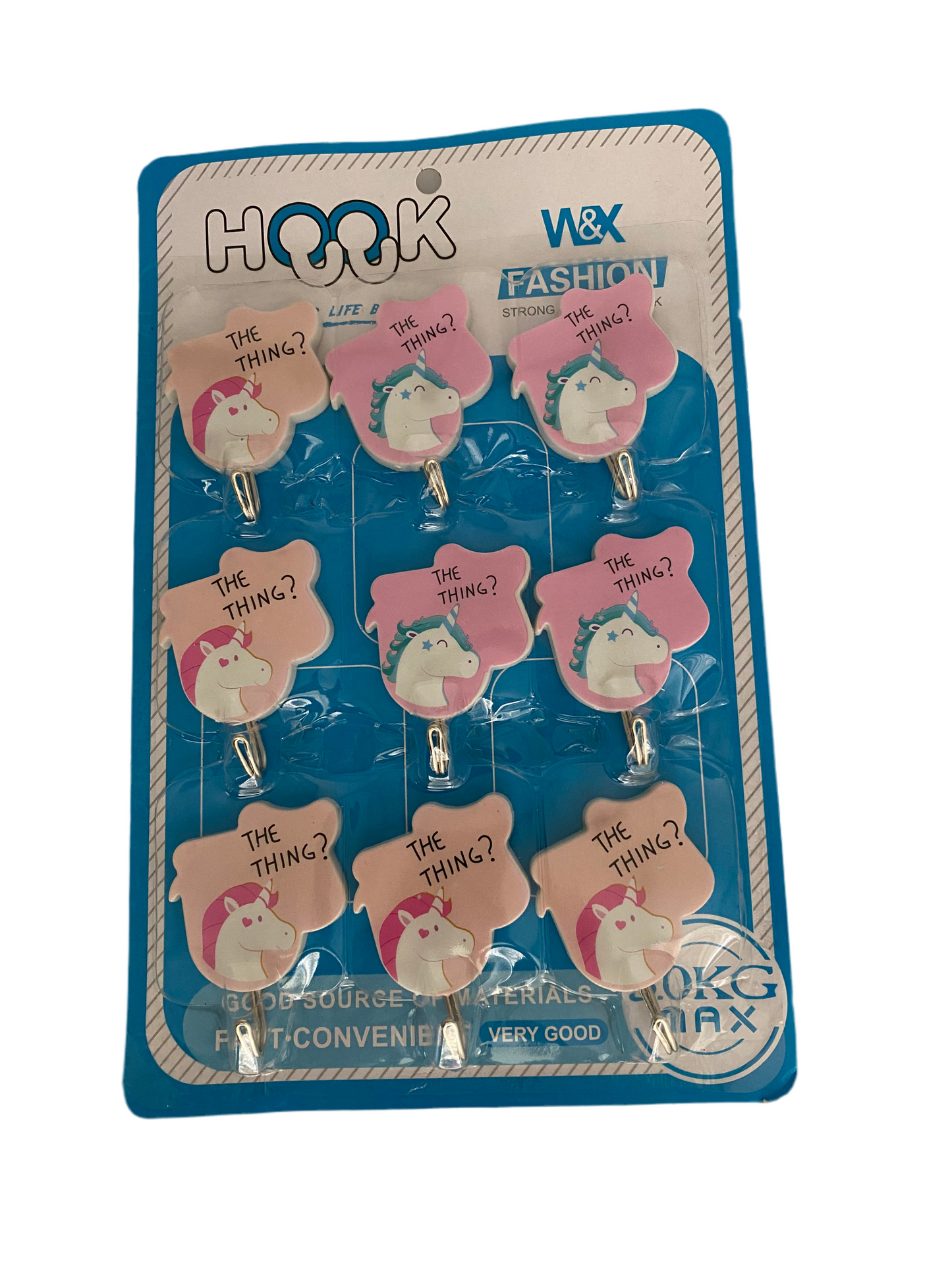 Set 9 Pcs Adhesive Hooks