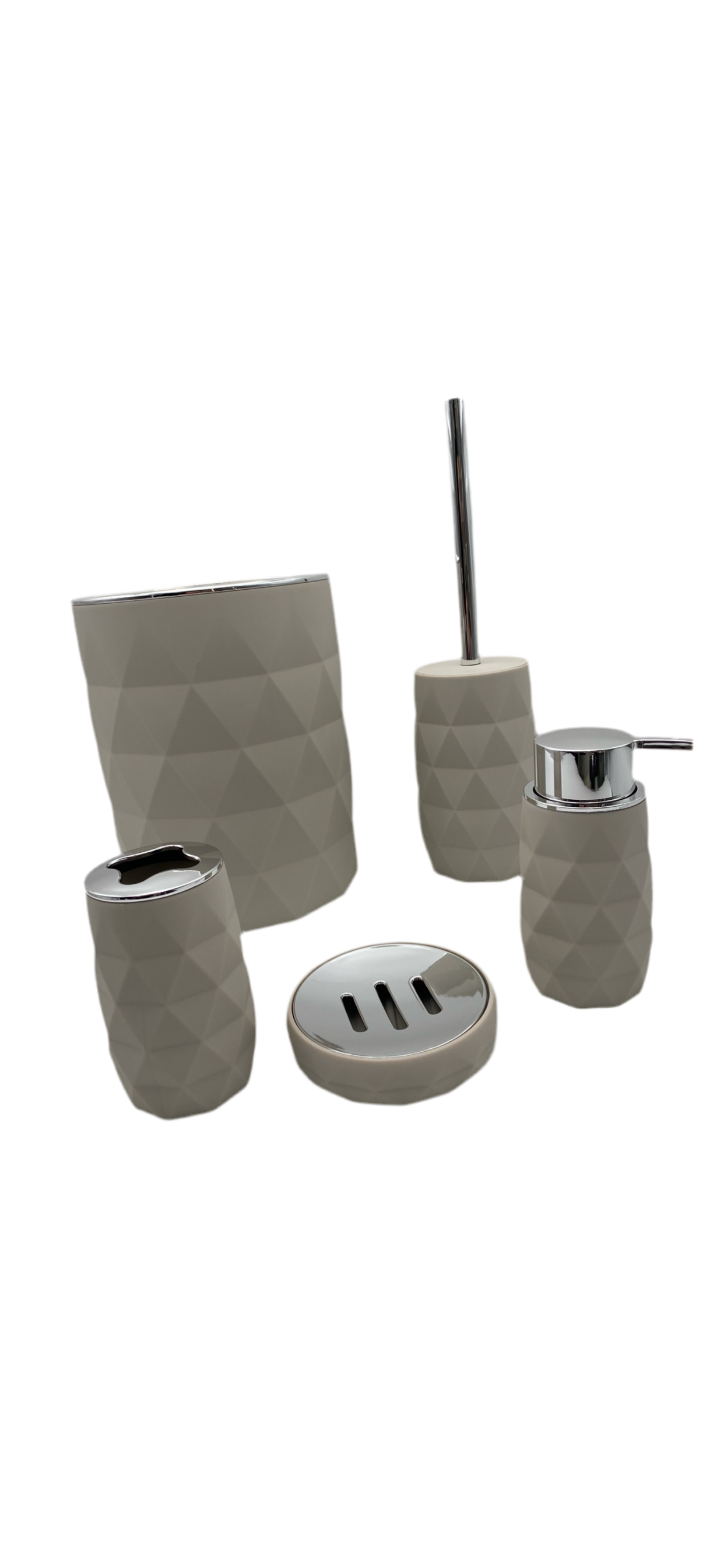 Diamond 5 pieces Toilet Set