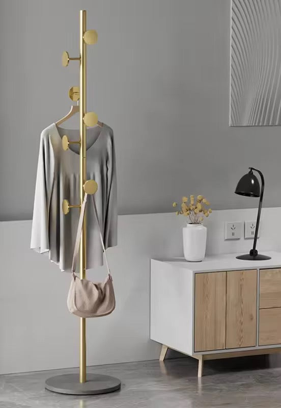 Iron and Marble Clothes Rack