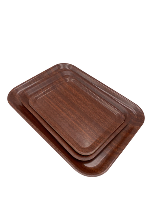 Phoenix, Rectangular Plastic Wooden Design  Tray