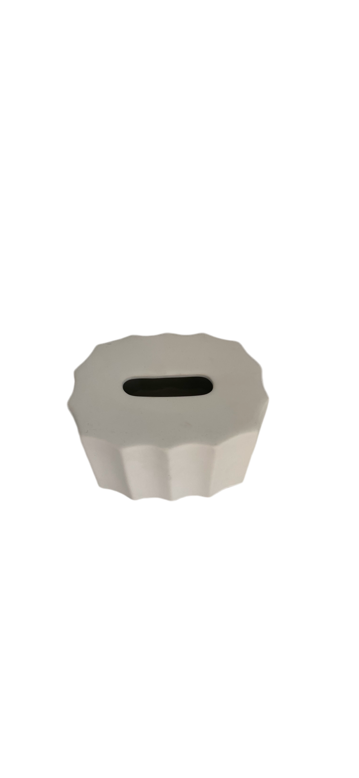 White Ceramic Tissue Box