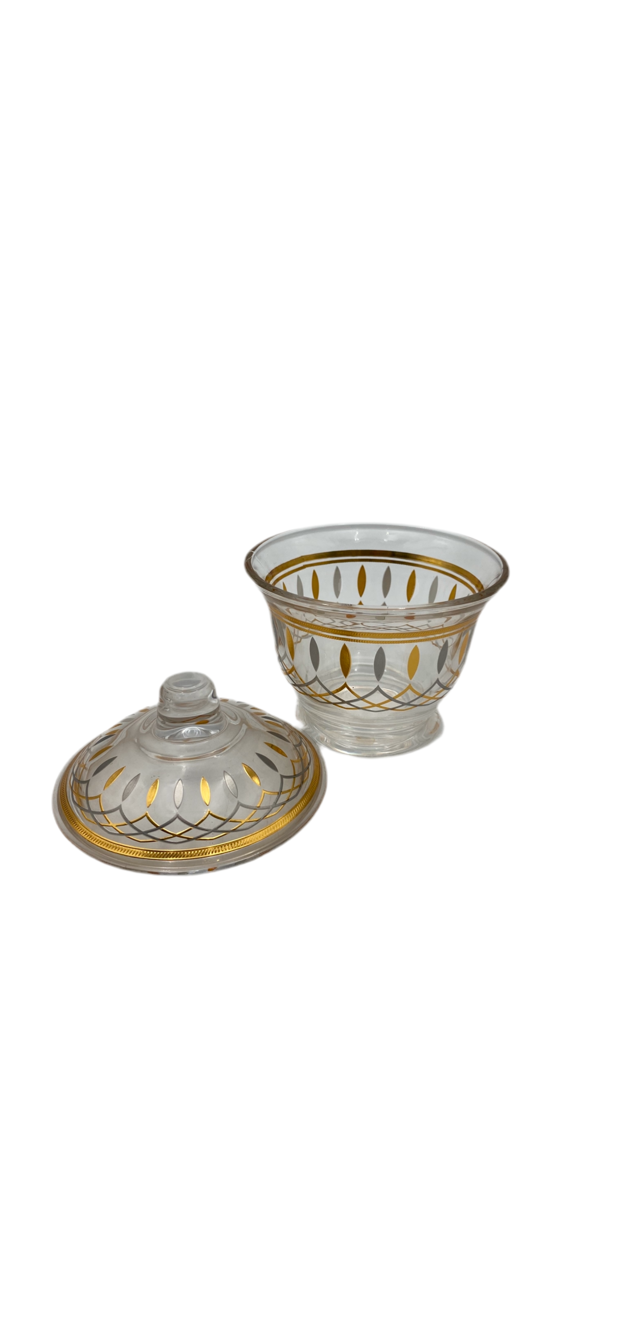 Phoenix, glass sugar pot