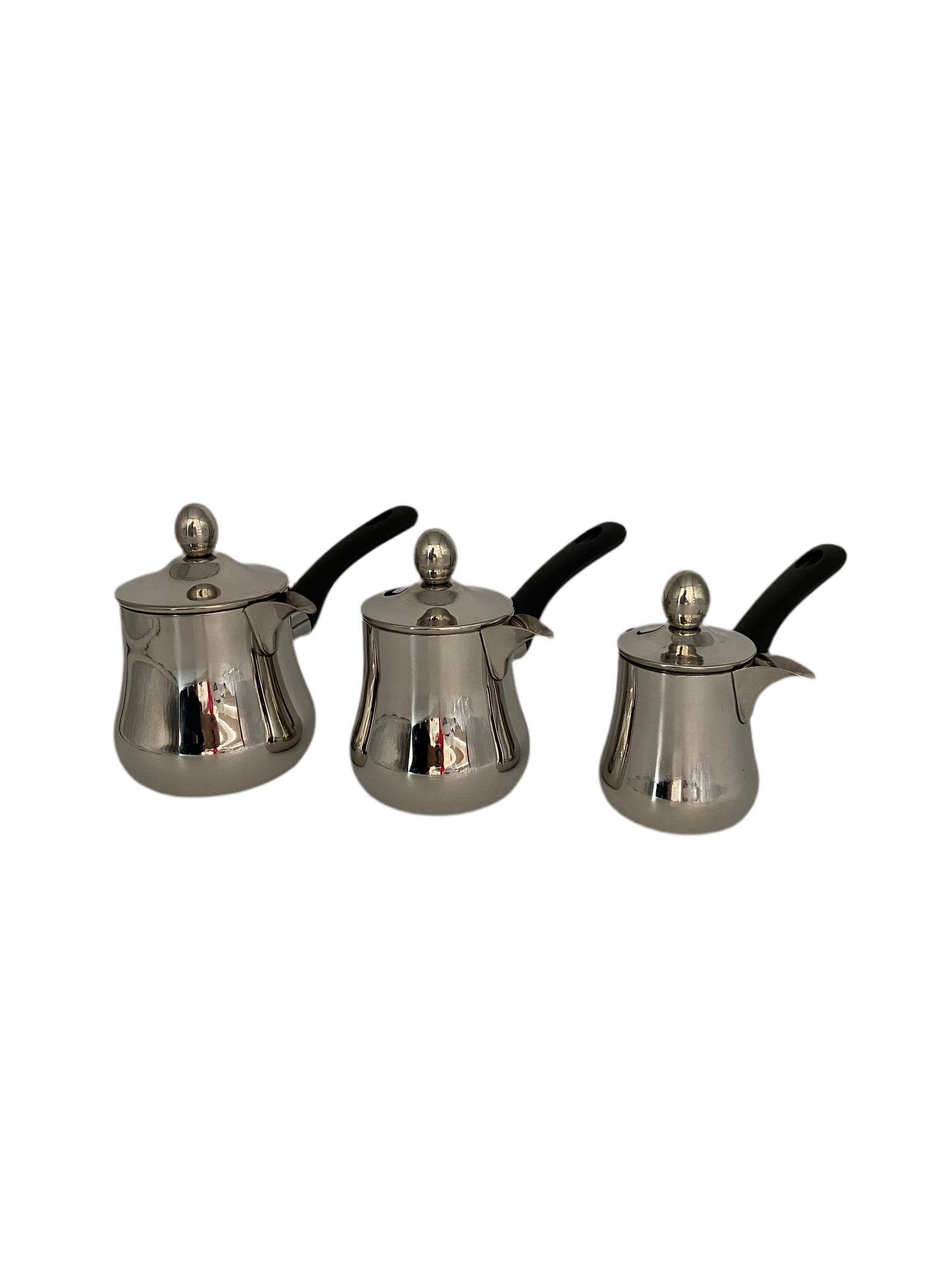 GeBe, 3 Pcs Aristo Natural Stainless Steel Coffee Warmer Set