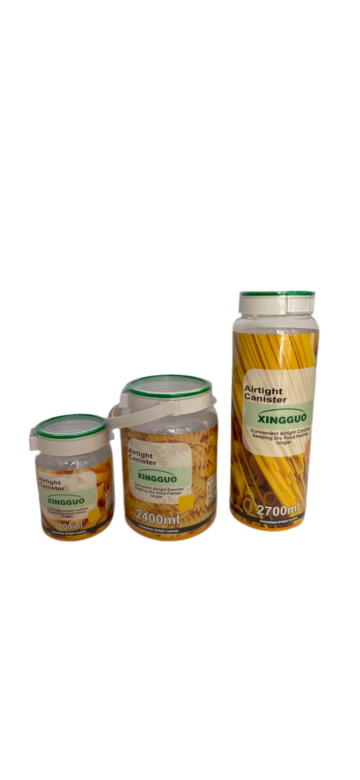 Transparent Plastic Round Airtight Canister