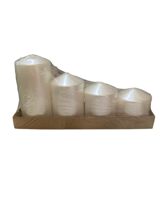 4 Levels Pearl Candle Set