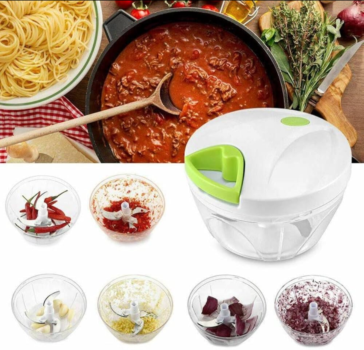 550ML Hand-Powered Portable Food Processor