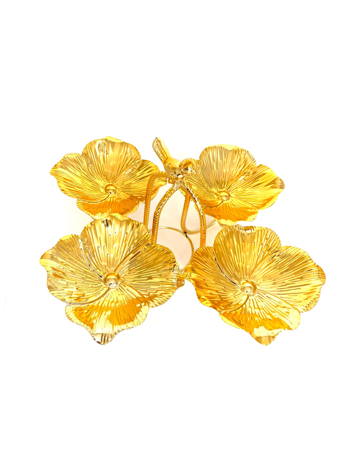 4 Tiers- Golden Stainless Steel Serving Platter