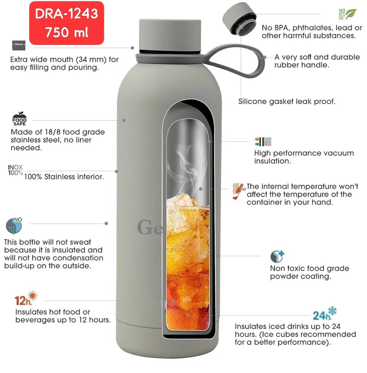 GeBe, 750 ml Vacuum Bottle