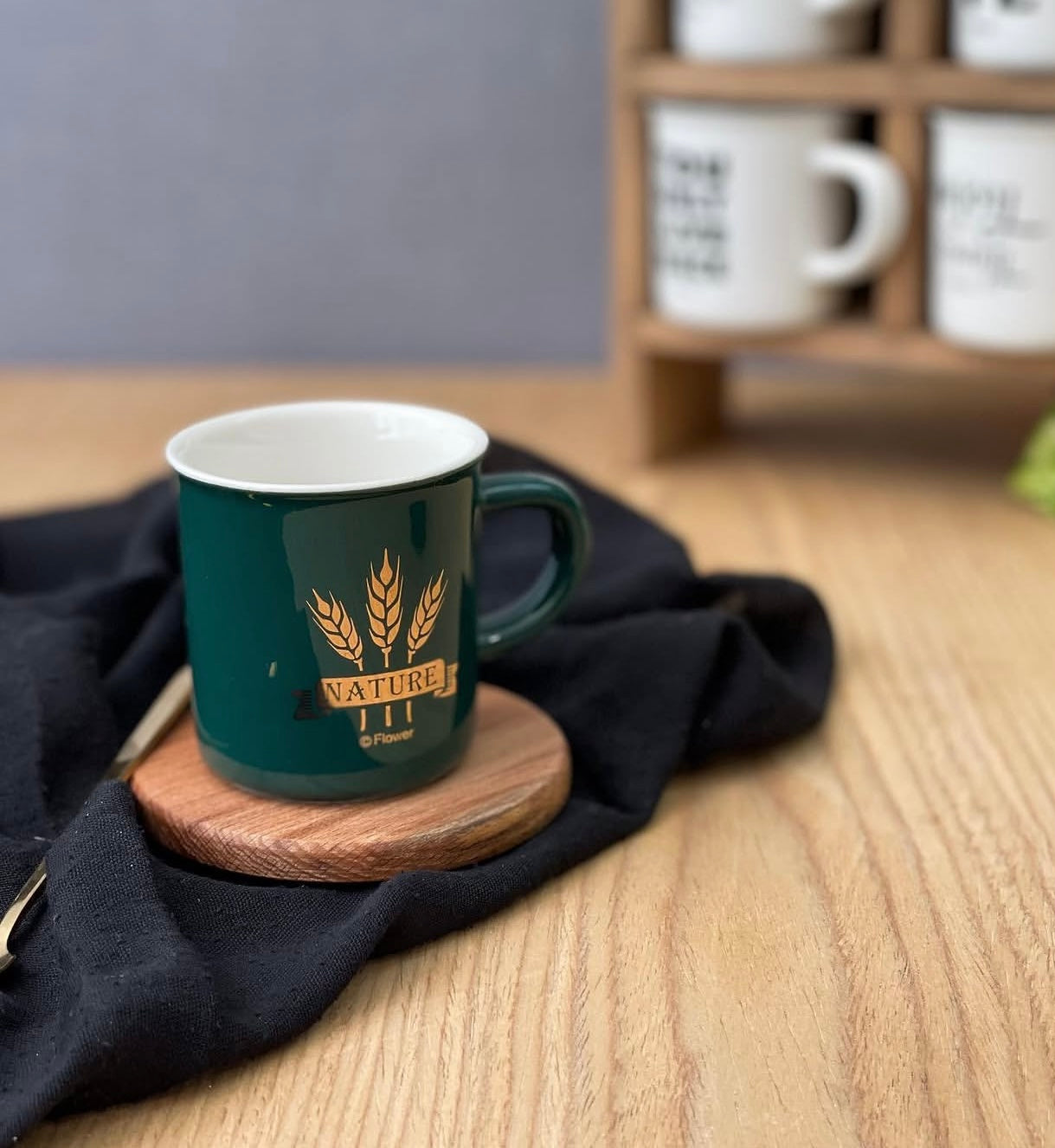 95 ml Glossy Light Ceramic Coffee Cup