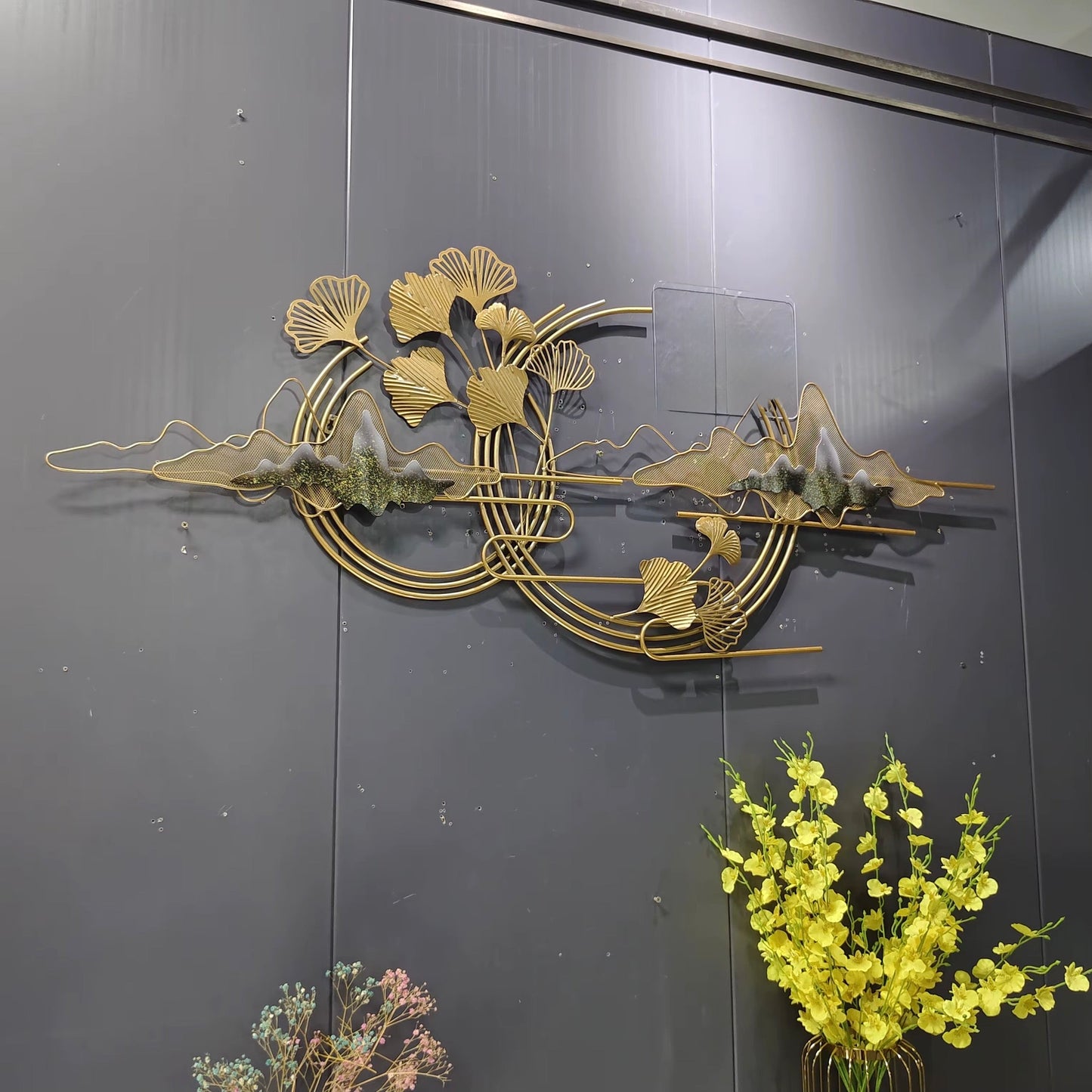 Gold Metal Wall Decoration