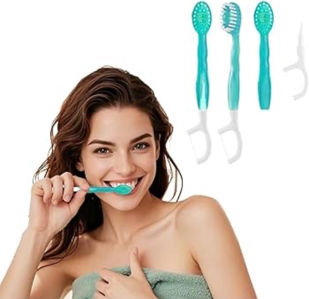 1 Pc Disposable Mini Travel Toothbrush