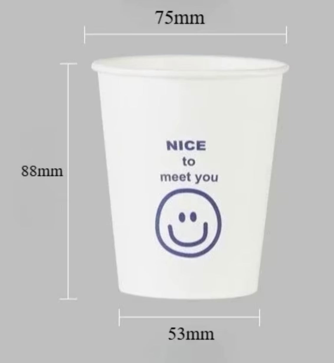 240 ml Disposable Paper Cups -50 Pcs