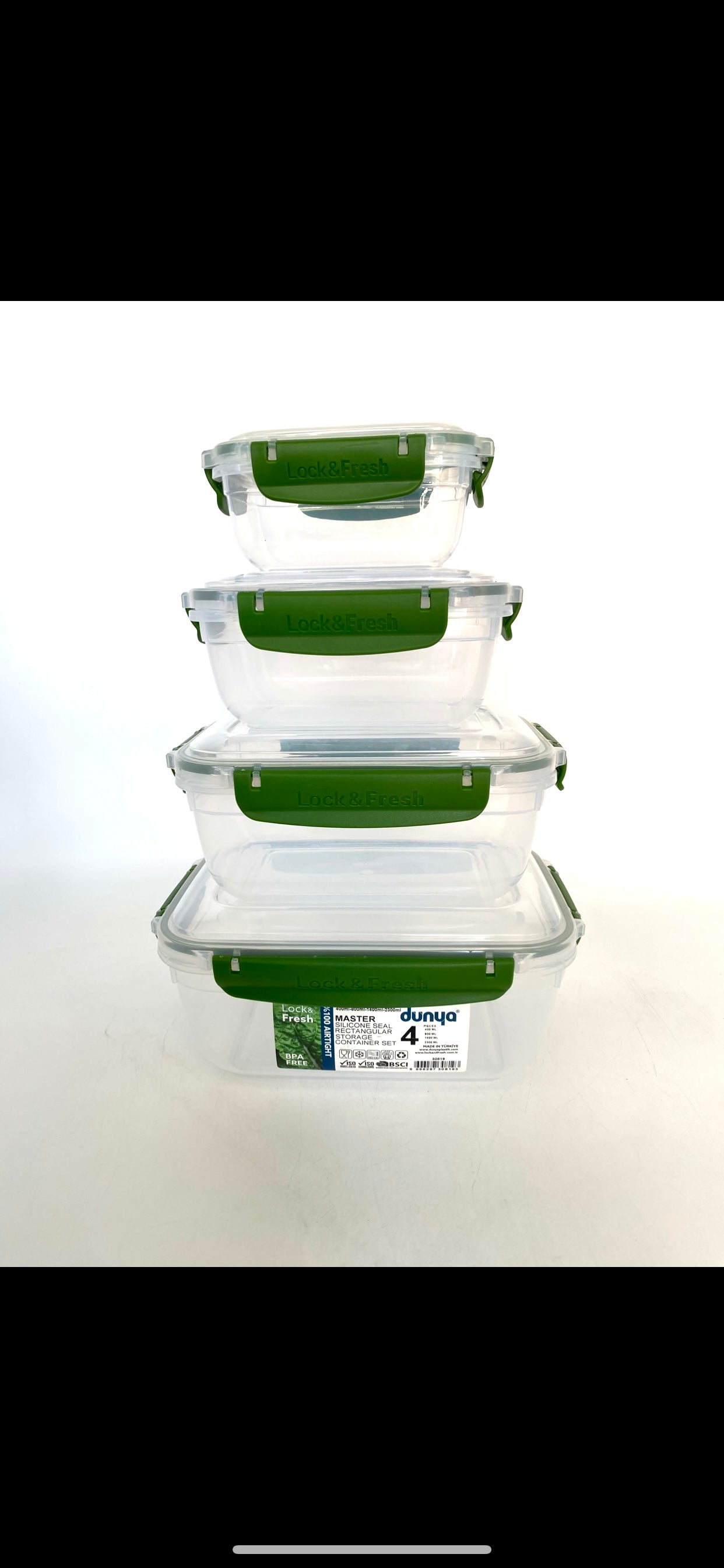 Dunya, Master Silicone Seal Rectangular Storage Container Set