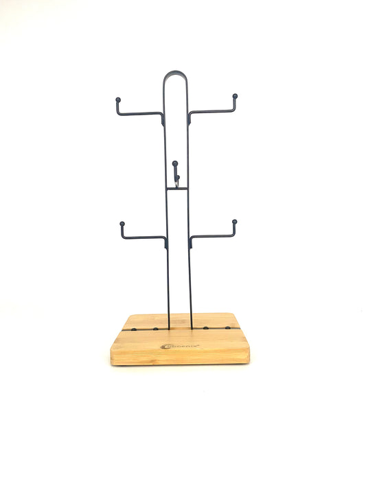 Phoenix, Natural Bamboo Metal Mug Stand
