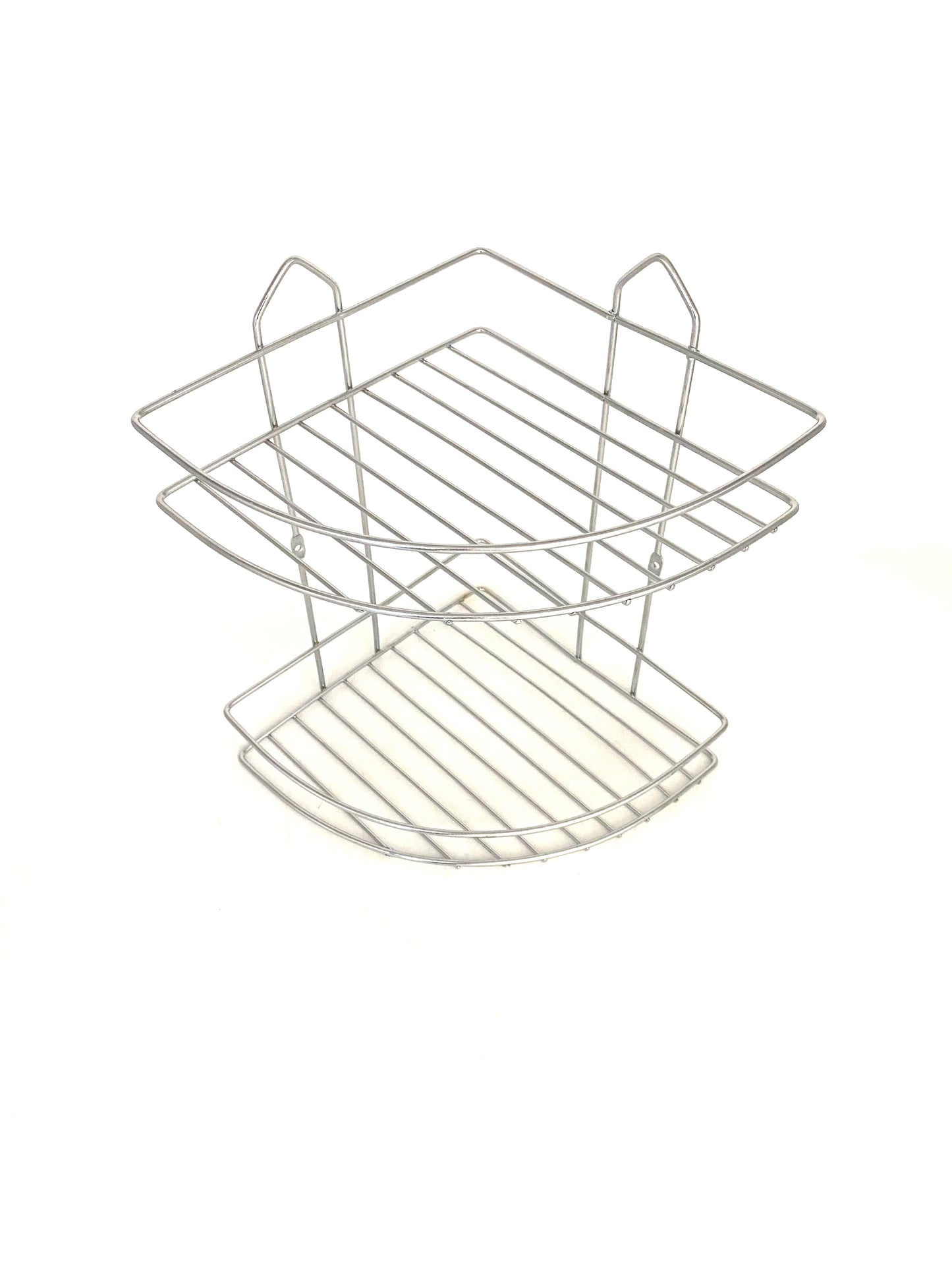 2 Tier Stainless Steel Corner Bathroom Organizer