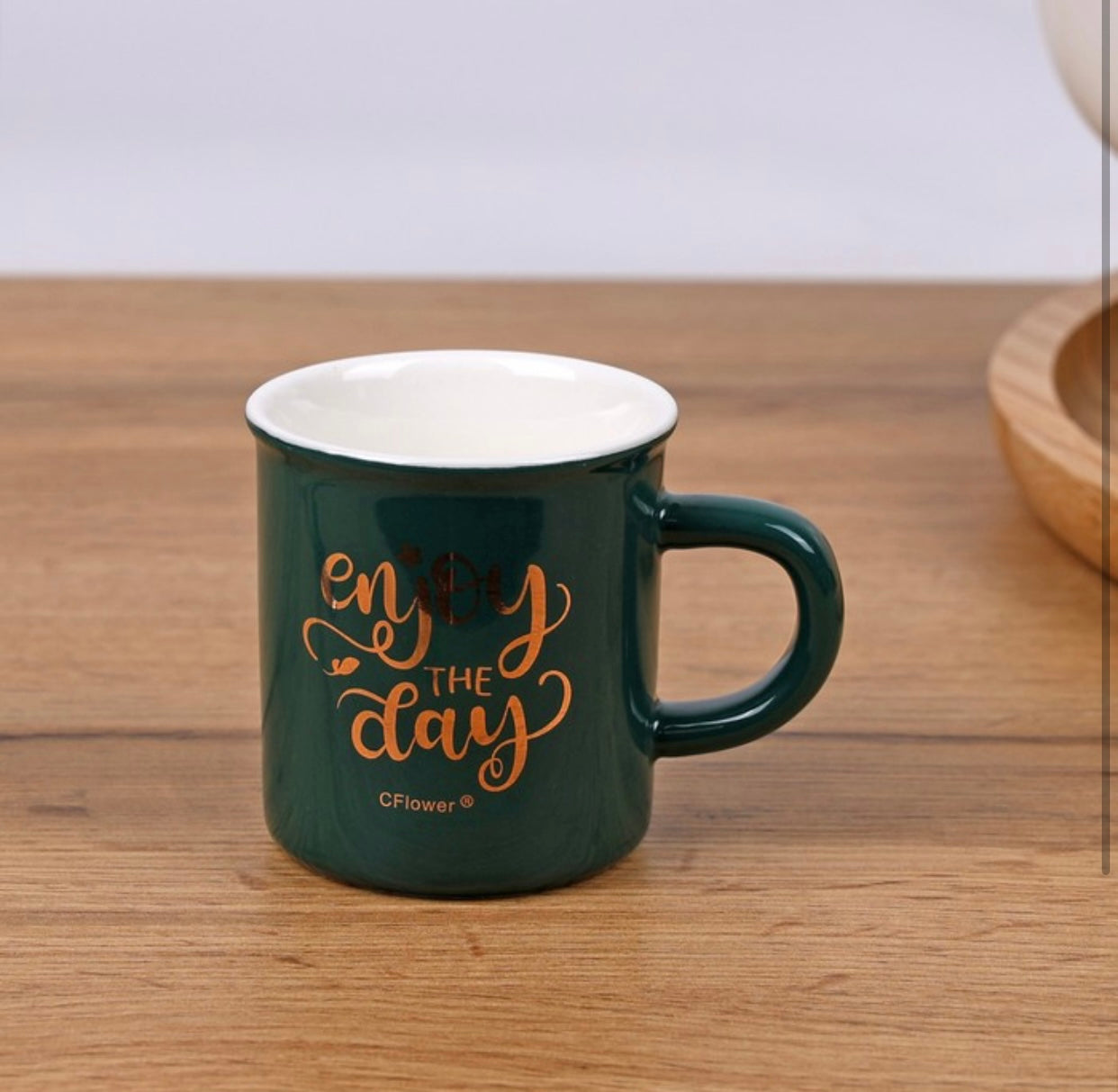 95 ml Glossy Light Ceramic Coffee Cup