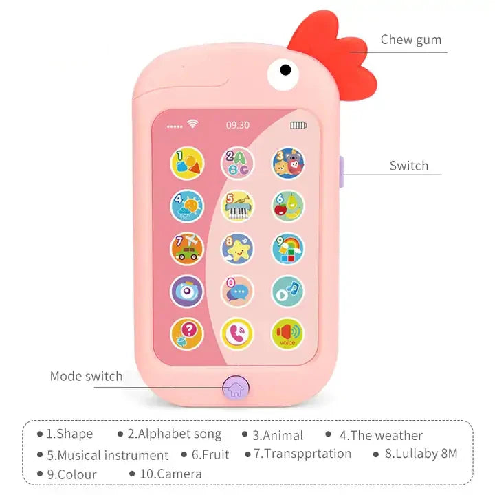 Educational Touch Screen Parrot Baby Mobile Phone