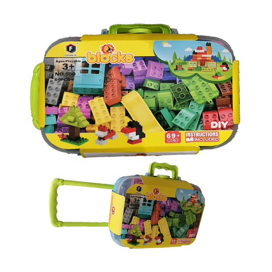 Suitcase House  Building Blocks / 69 pcs