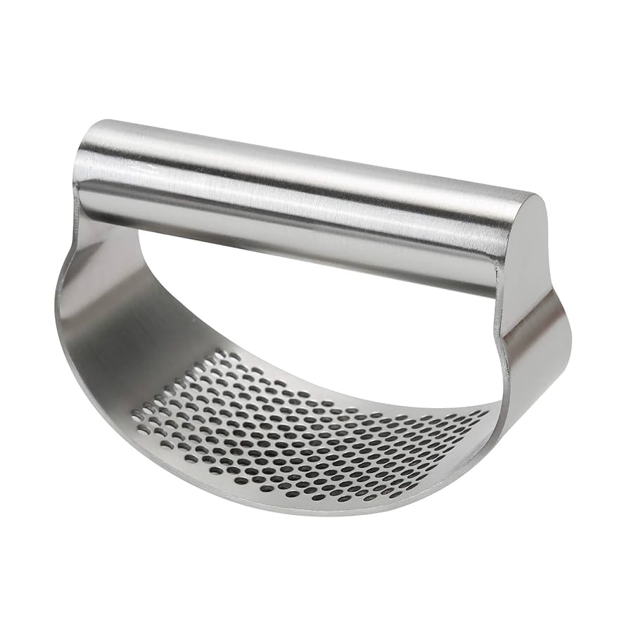 Stainless Steel Garlic Rolling Tool Curved Grinder
