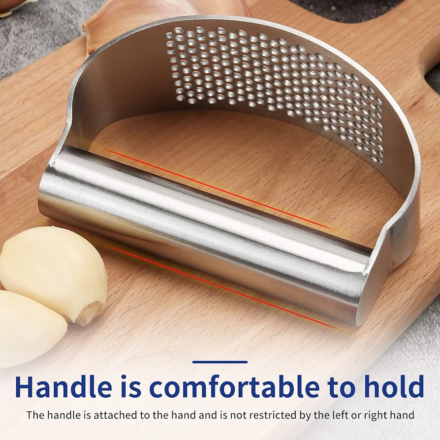 Stainless Steel Garlic Rolling Tool Curved Grinder