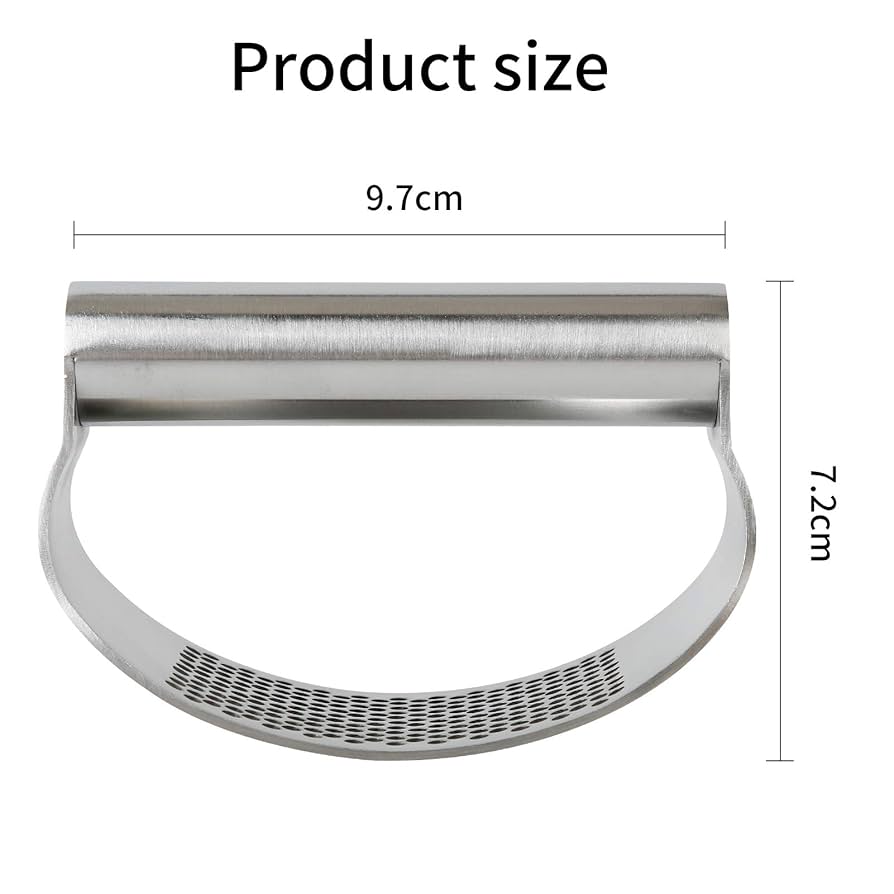 Stainless Steel Garlic Rolling Tool Curved Grinder
