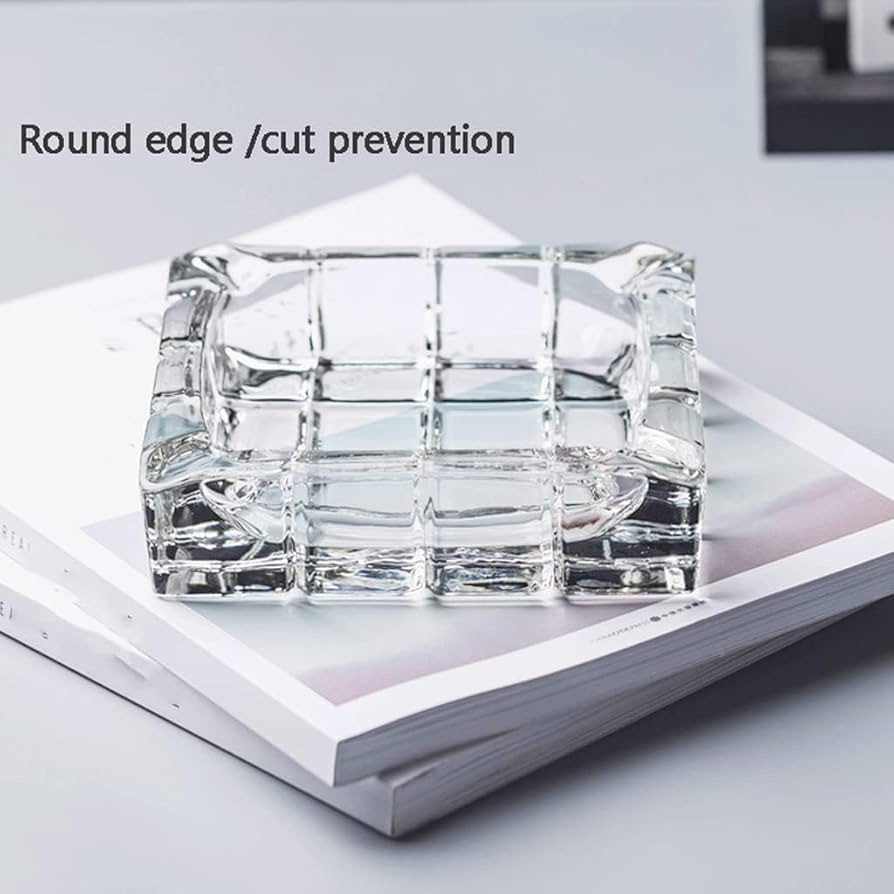 Phoenix,Square Crystal Ashtray