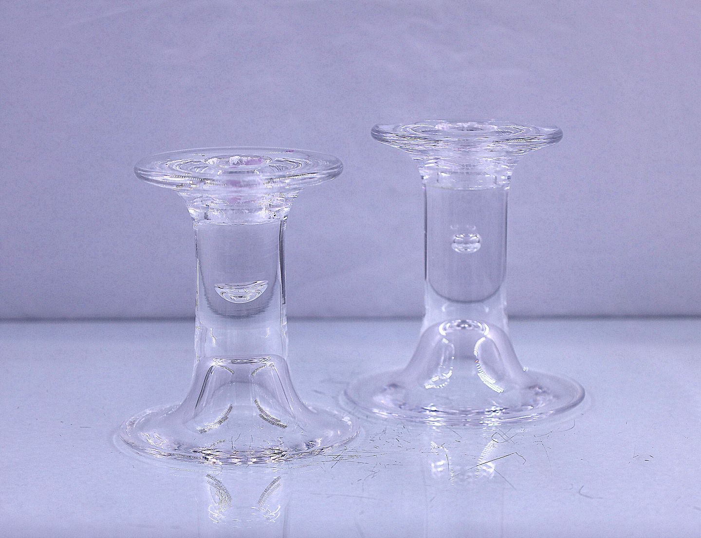 2 PCs Crystal Candler Holder Set