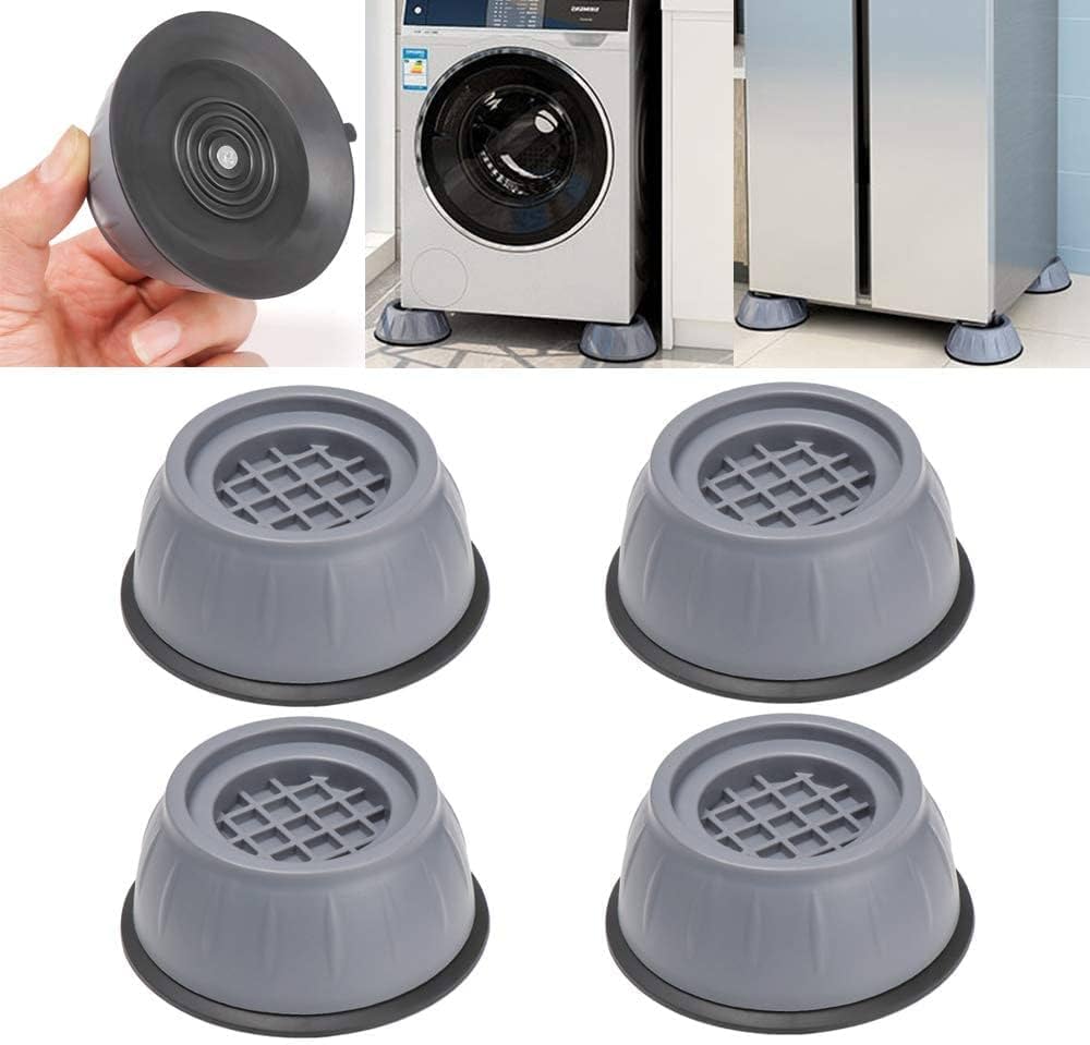 4 Pcs Shock Noise Cancelling Washing Machine Support / Washer and Dryer Anti-Vibration Pads / Slip Anti Vibration and Noise Reducing Rubber Washing Machine Feet Pads