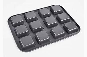 12 Cavity Mini  Brownie Aluminium Baking Tray